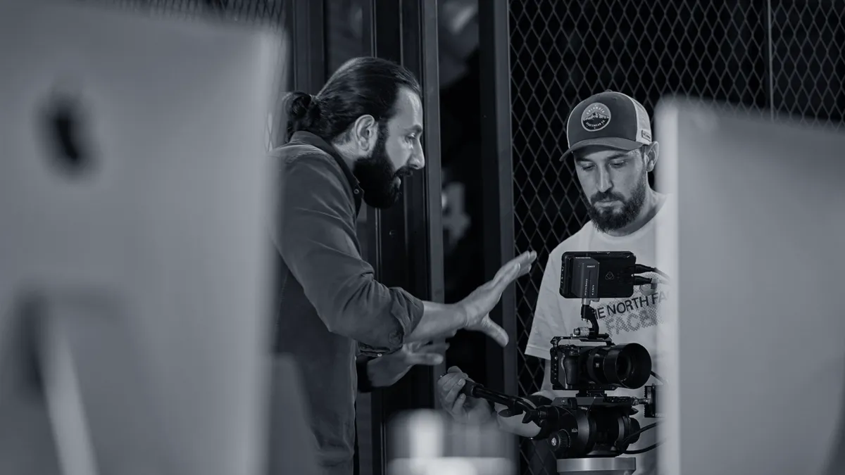 Behind the scenes with the Zia Studio crew on a shoot